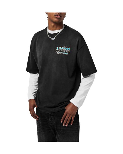 Amiri Black Sunny Os Tee for men