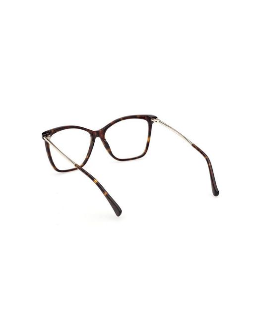 Max Mara White Full-Rimmed Plano Lenses