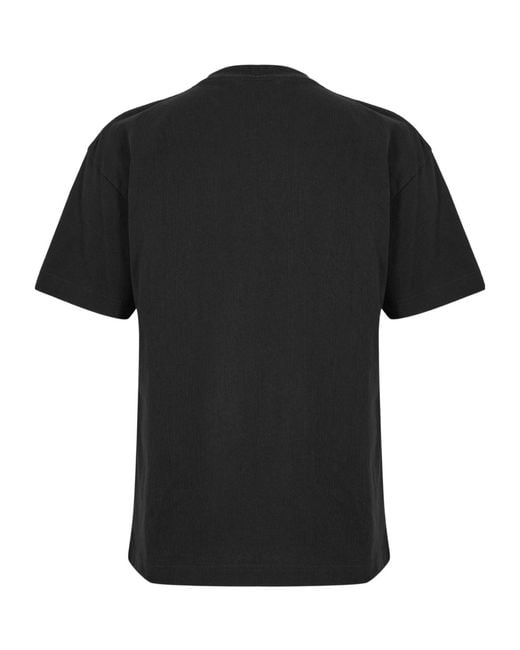 Palm Angels Black Crew-Neck Short-Sleeve T-Shirt for men