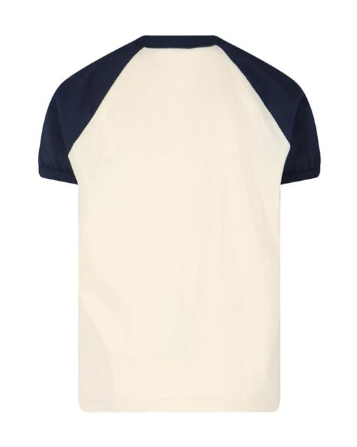 Autry Blue Raglan-Sleeves T-Shirt for men