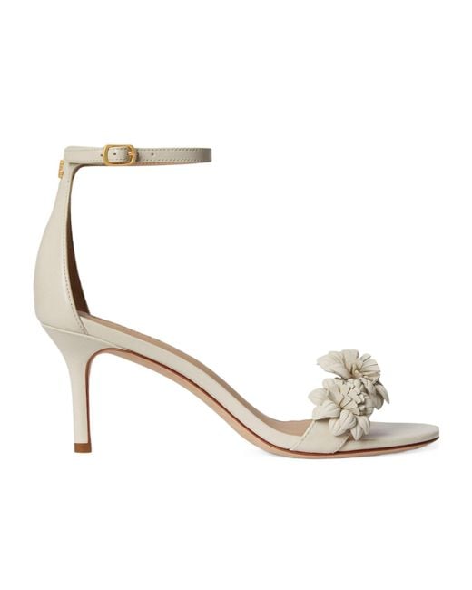 Ralph Lauren White High-Heeled Sandals