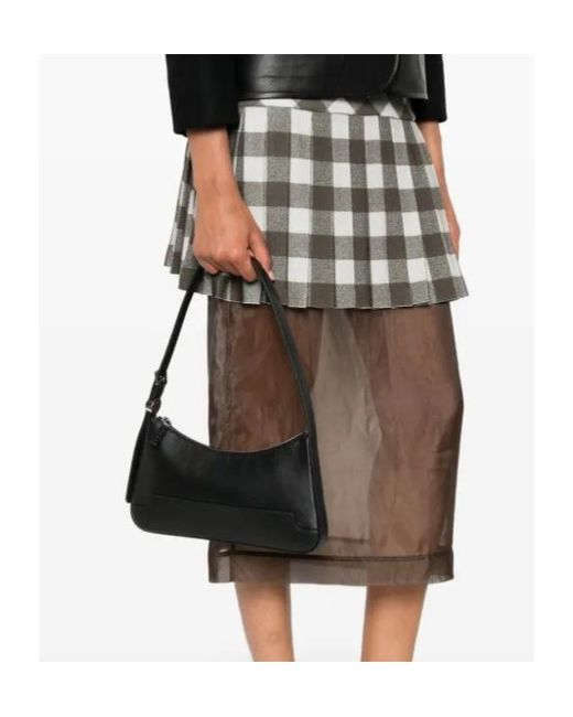 Marni Black Zip-Up Shoulder Bag