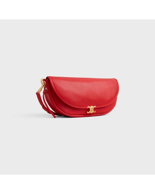 Céline Red Little Halfmoon Soft Triomphe