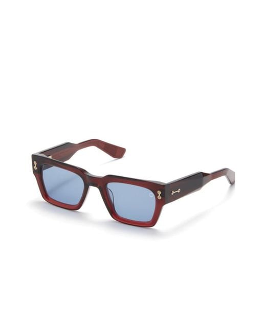 Akoni Blue Cosmo Square-Frame Sunglasses for men