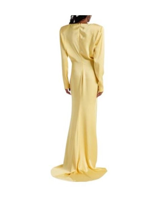 Stella McCartney Yellow Satin Gown