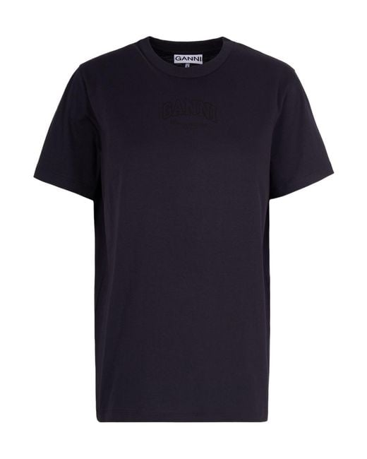 Ganni Black Essential T-Shirt