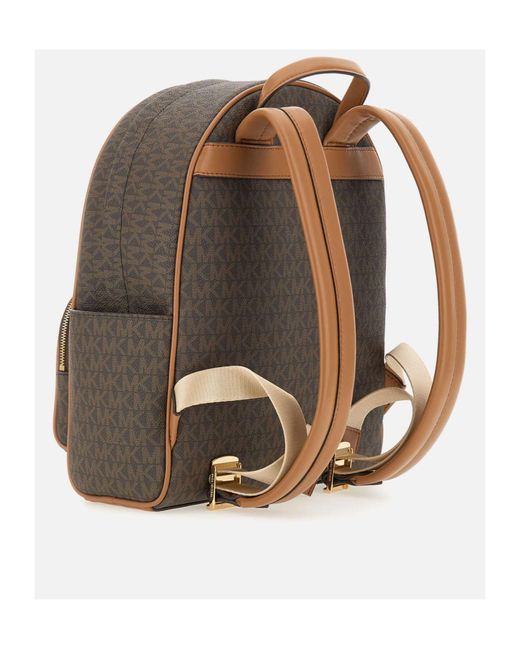 MICHAEL Michael Kors Gray Bex Medium Signature Logo Backpack