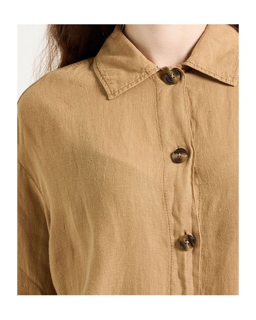 MAX&Co. Natural Long Sleeve Shirt