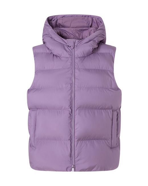 Pinko Purple Hooded Puffer Gilet