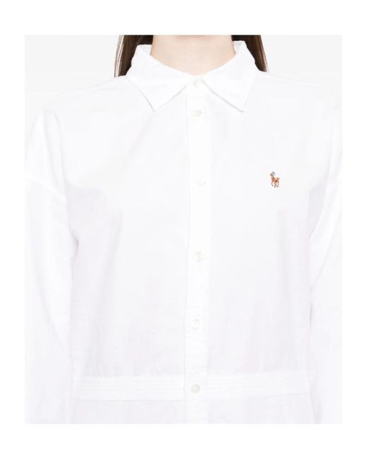 Ralph Lauren White Polo Buttoned Shirt Dress