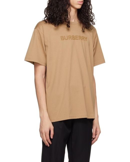 Burberry Natural Logo Printed Crewneck T-Shirt for men