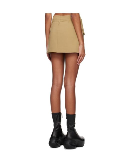 Dion Lee Natural Interlock Blazer Mini Skirt