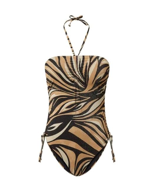 Twinset Multicolor One-Piece Swimsuit With Lurex And Print