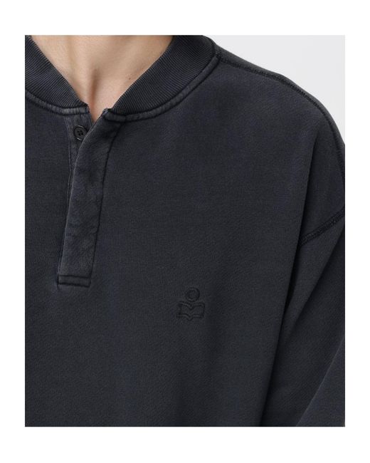 Isabel Marant Blue Long-Sleeved Sweatshirt for men