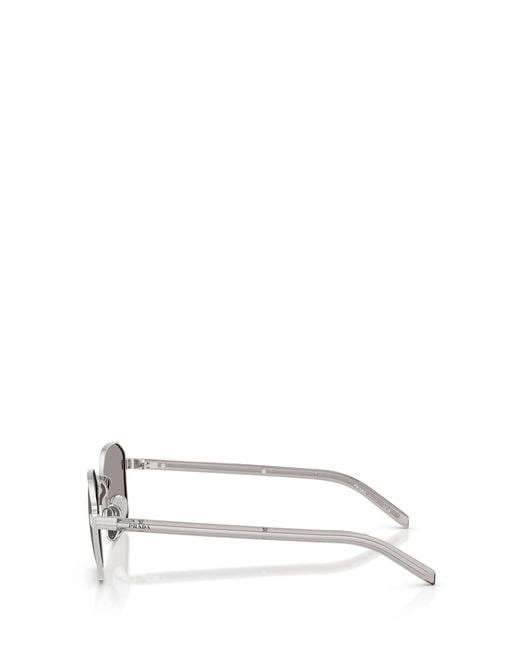 Prada Metallic Eyewear Square Frame Sunglasses for men