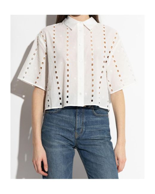 Anine Bing White Top 'Lincoln'