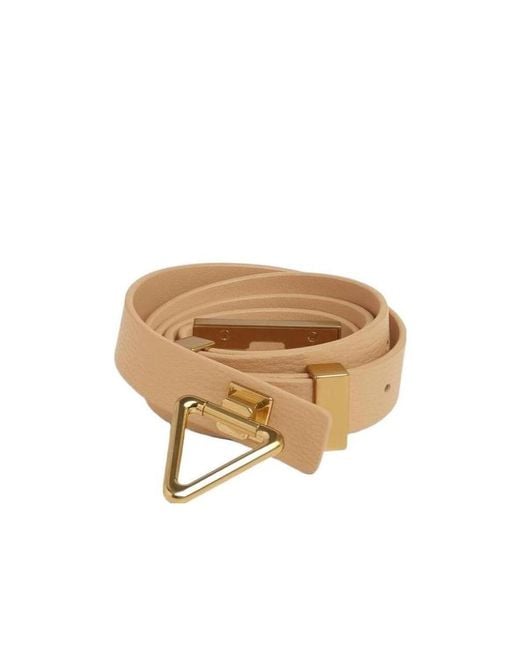 Bottega Veneta Natural Point Lock Buckle Belt