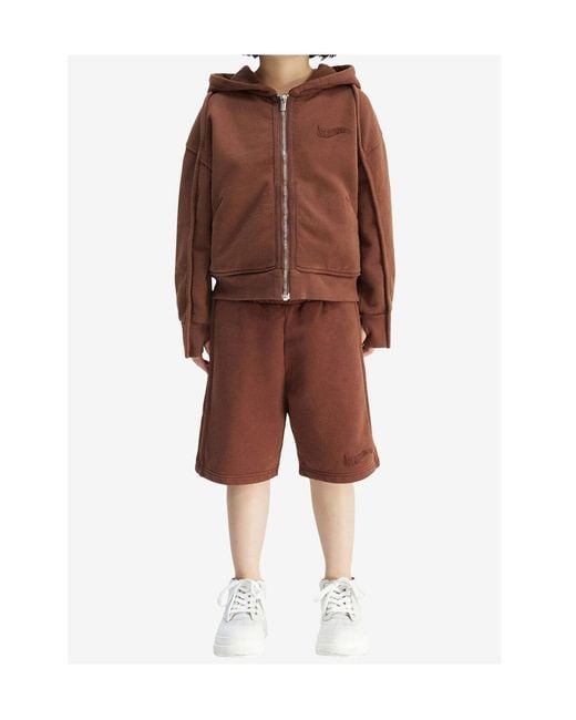 Jacquemus Brown Zipper Sweatshirt for men