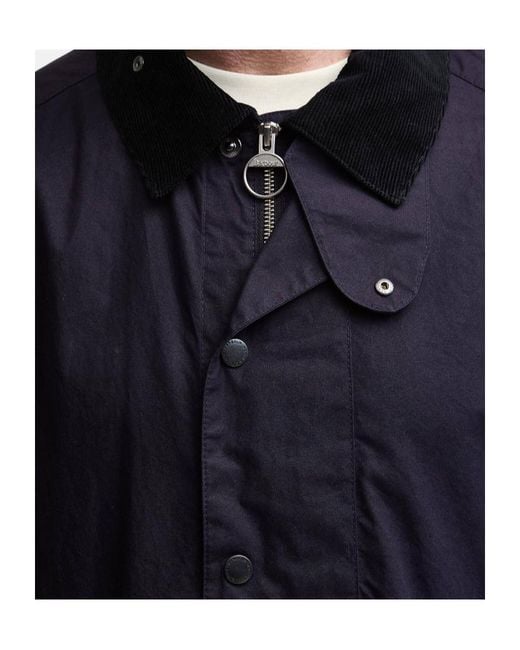 Barbour Blue X Kaptain Sunshine Smock Jacket for men