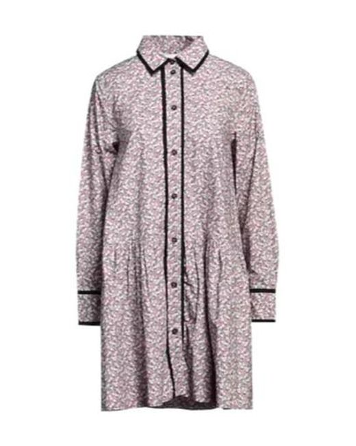 Ganni Purple Shirt Dress