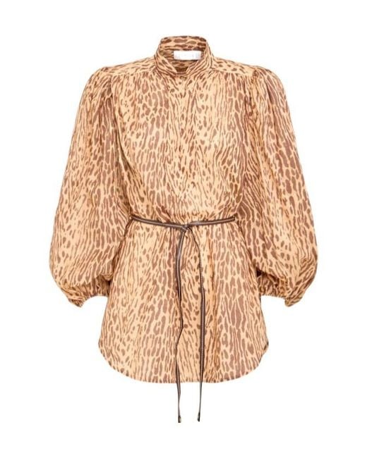 Zimmermann Natural Cascadian Cotton Tunic Top