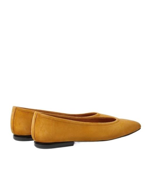 Loro Piana Brown Primula Round Toe Slip-On Flats