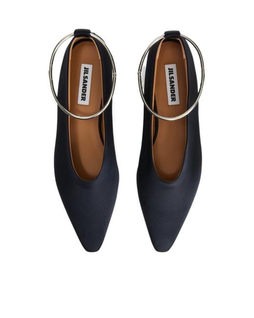 Jil Sander Blue Ring Ballerina