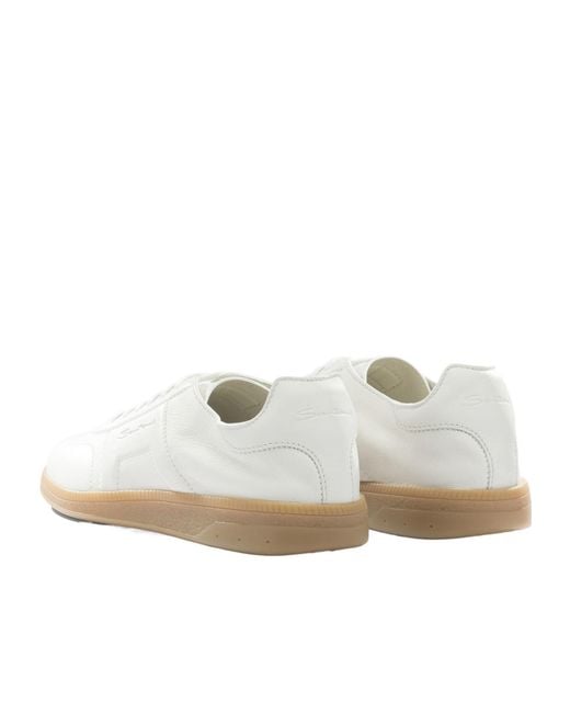 Santoni White Oly Sneakers for men