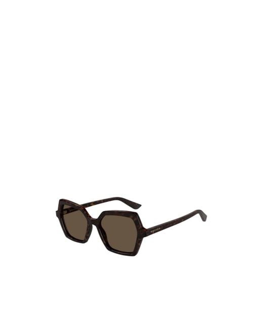 McQueen Multicolor Eyewear Geometric Frame Sunglasses