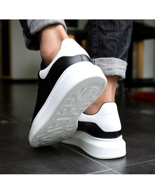 McQueen Black Oversized Low-Top Sneakers