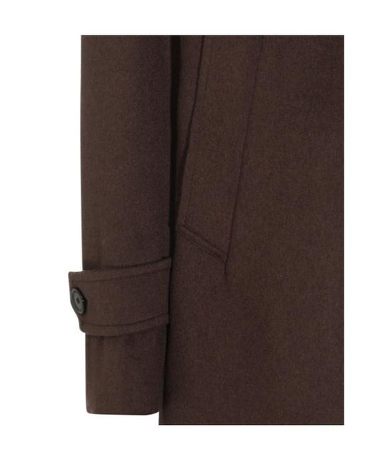 Lardini Brown Single-Breasted Coat for men