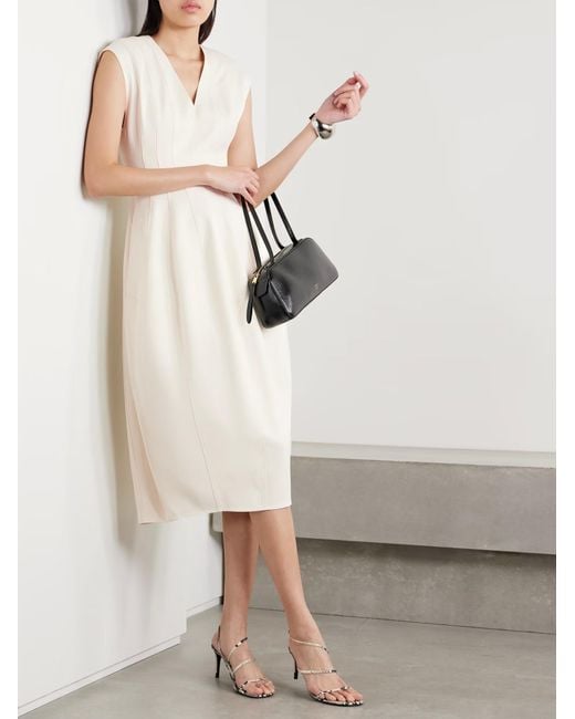 Altuzarra White Bichette Crepe Midi Dress