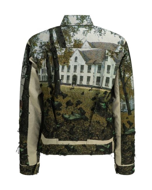 Junya Watanabe Green 'Gobelin Weave House' Lightweight Jacket for men