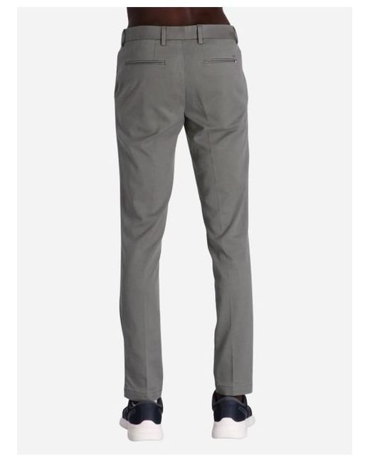 Boss Gray Straight Casual Pants for men