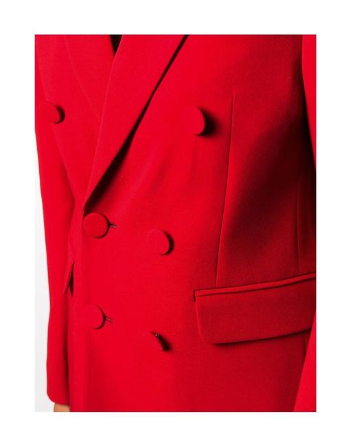 DSquared² Red Double-Breasted Blazer