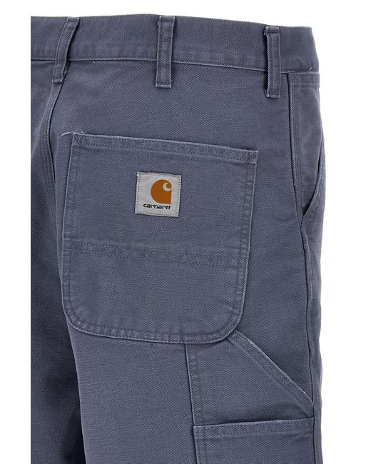 Carhartt Blue Logo Patch Chino Shorts for men