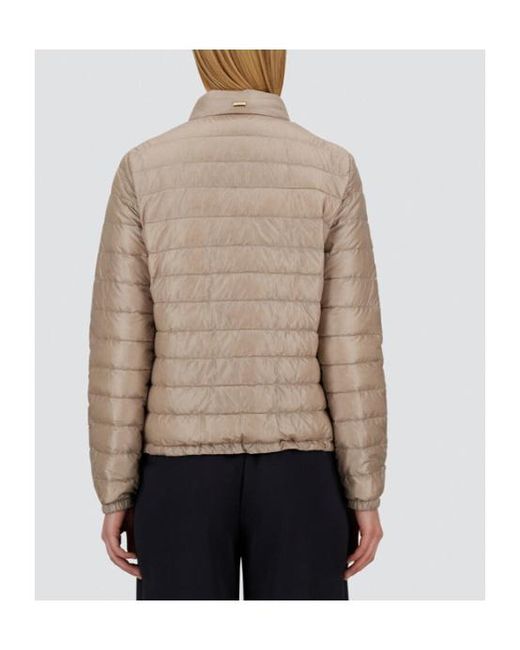 Herno Brown Quilted Down Jacket