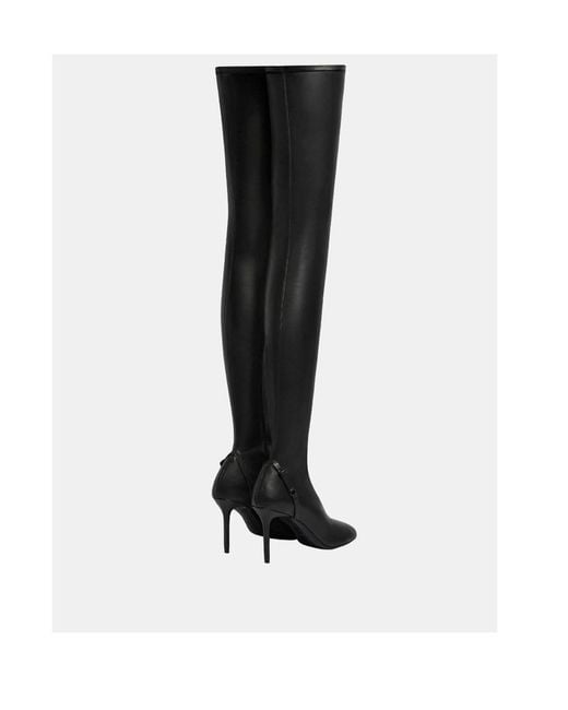 Courreges Black Courrèges Oblique Thigh-High Boots