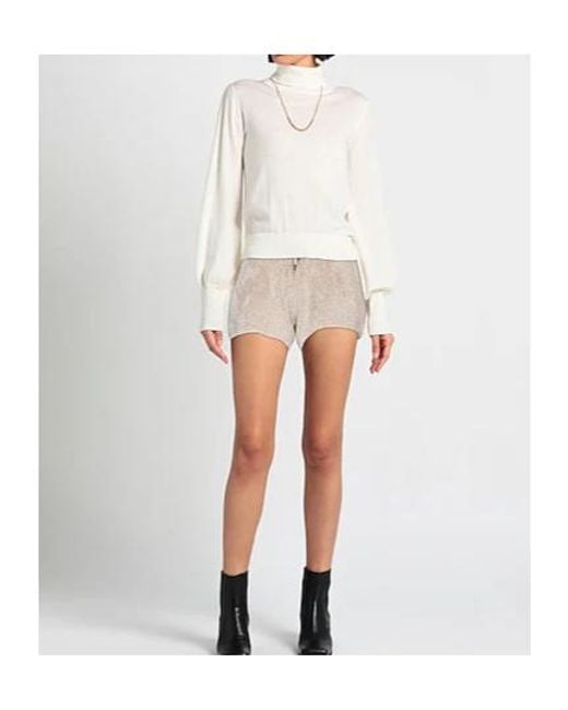 Brunello Cucinelli Natural Lace-Up Bermuda Shorts