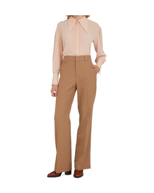 Chloé Natural Long-Sleeved Shirt