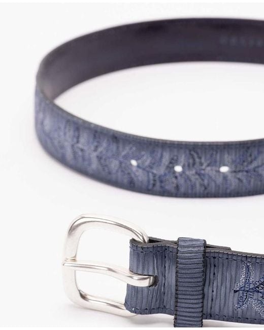 Orciani Blue Blade Palm Leather Belt for men
