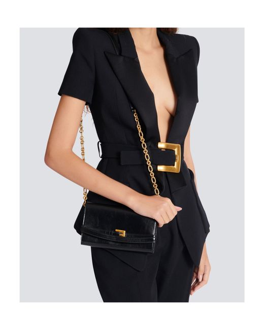 Balmain Black Shuffle Chain Linked Wallet