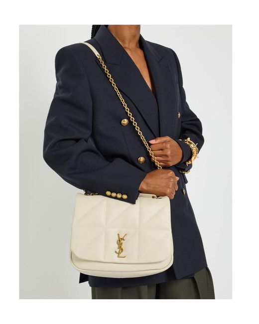 Saint Laurent Natural Jamie 4.3 Medium Leather Shoulder Bag