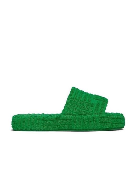 Bottega Veneta Green Resort Sponge Slide