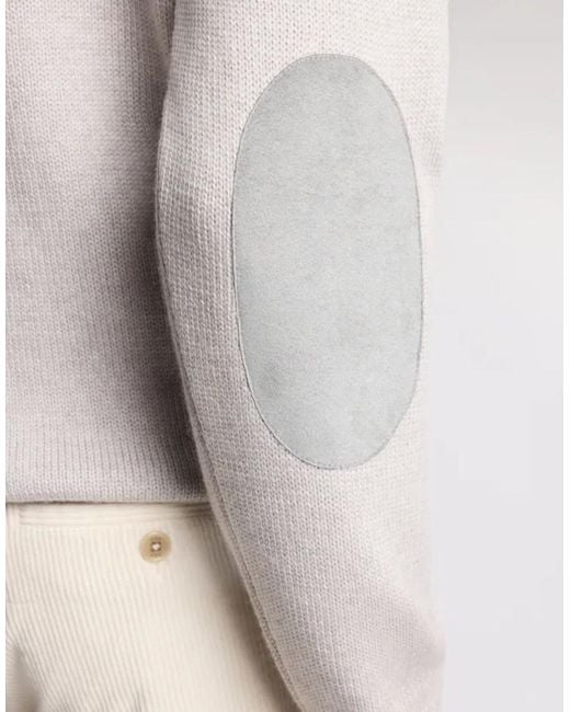 Fay White Virgin Wool Sweater for men