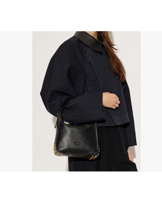 Tod's Black Zippered Shoulder Bag