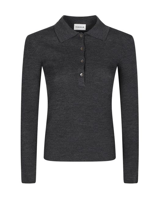 P.A.R.O.S.H. Black Long Polo Neck Long Sleeve Sweater