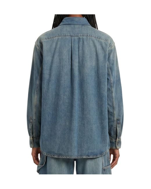 DARKPARK Blue Long-Sleeve Denim Shirt