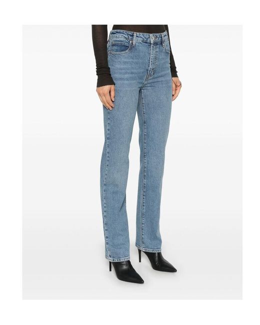 FRAME Blue Belt-Loop Jeans