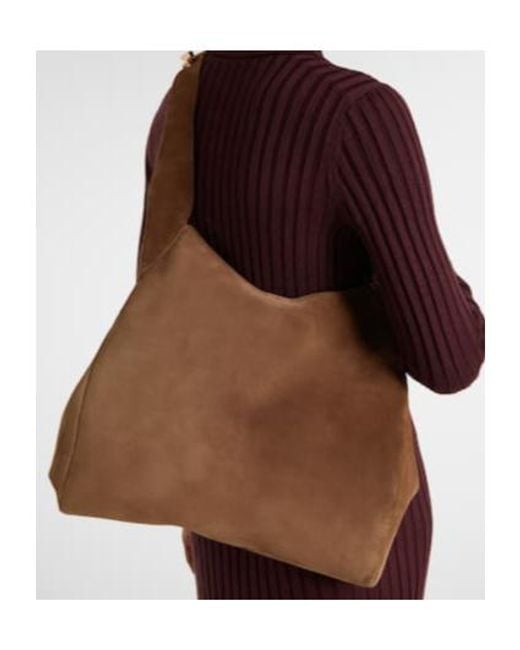 Gabriela Hearst Brown Small Suede Tote Bag